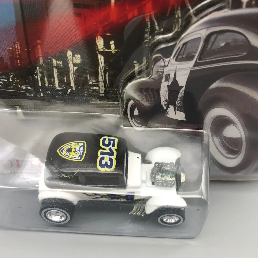 Hot Wheels Cop Rods 32 Ford Vicky Syracuse NY Police Diecast 1/64 Car RealRiders
